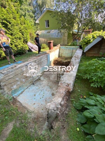 Демонтаж бассейнов